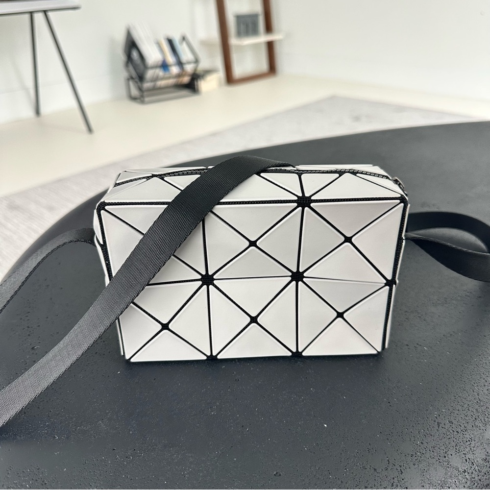 Geometric Black and White Crossbody Bag